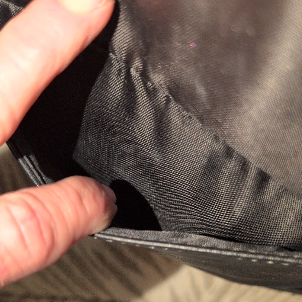 b.o.c. Black vegan Leather Backpack with WhitecStitch Detail - Picture 9 of 13